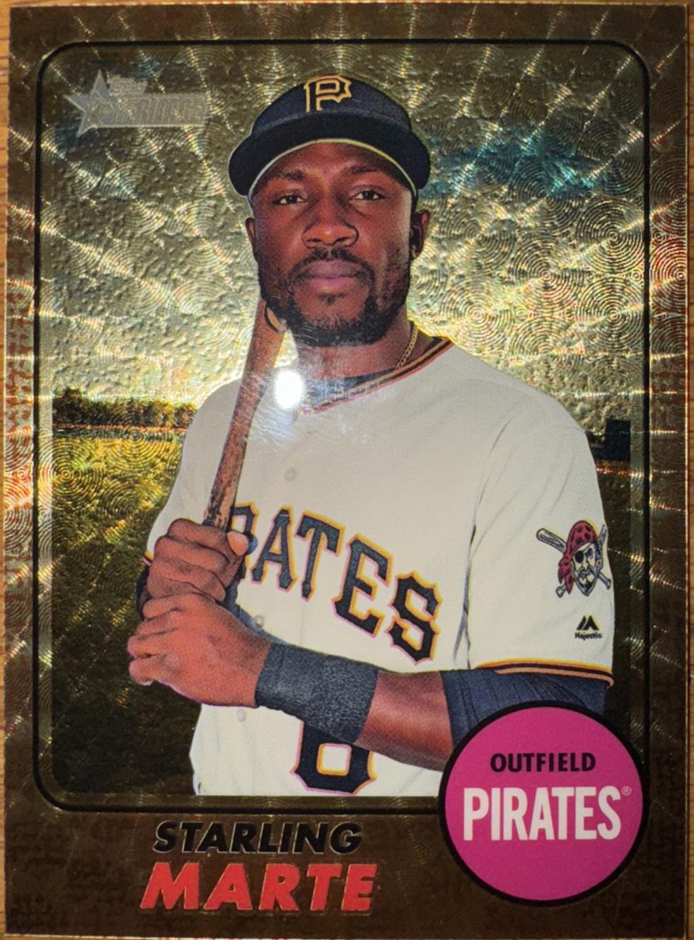Starling Marte [Chrome Gold Refractor] #459