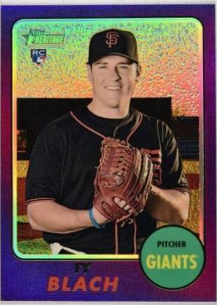 Ty Blach [Chrome Purple Refractor] #659