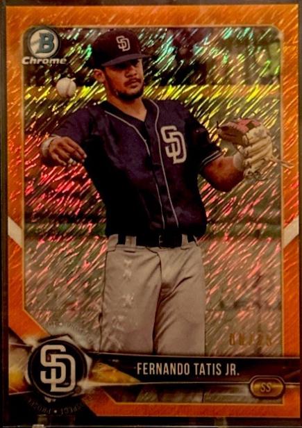Fernando Tatis Jr. [Orange Shimmer Refractor] #BCP-114