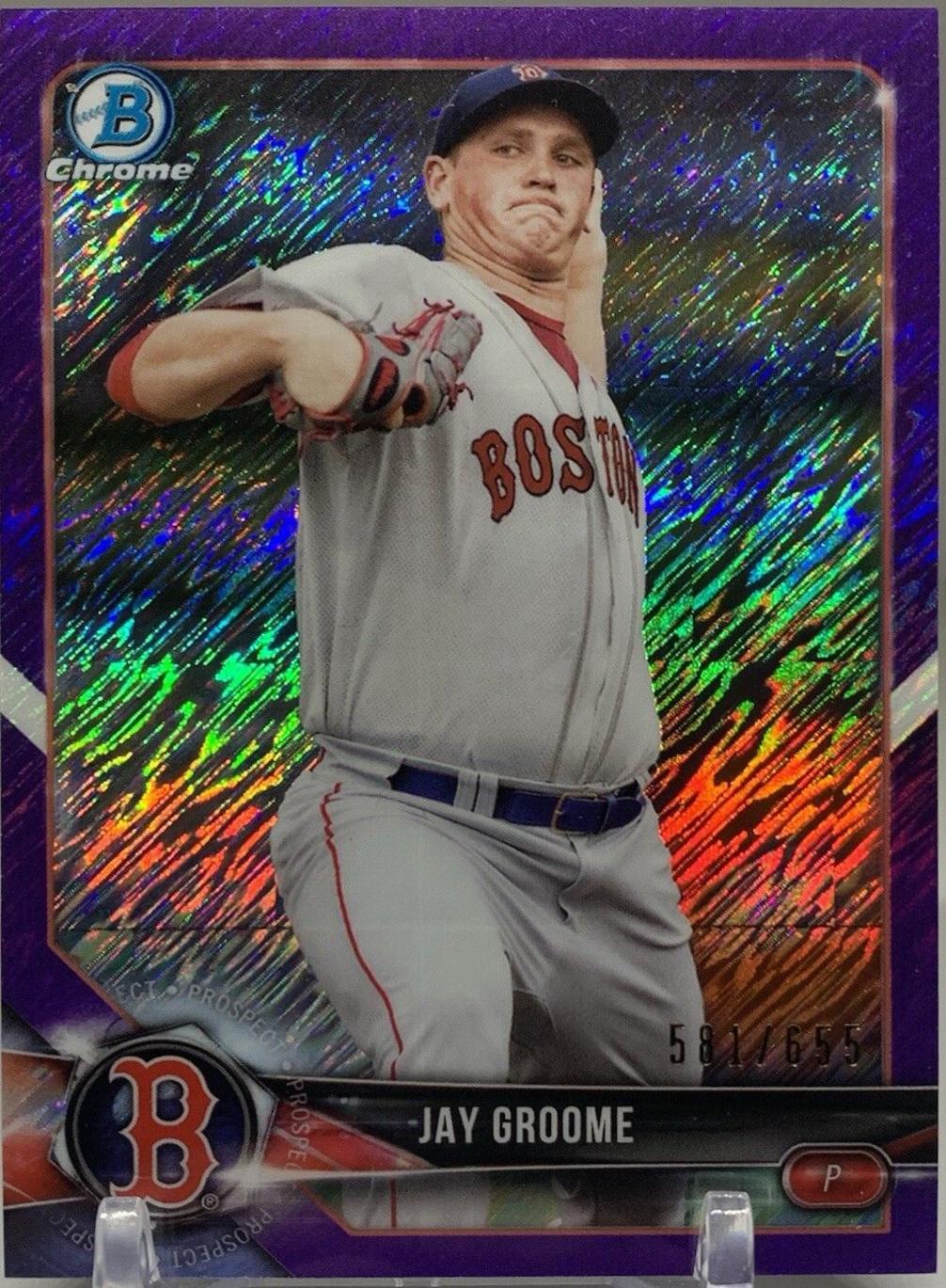 Jay Groome [Purple Shimmer Refractor] #BCP-212