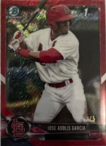 Jose Adolis Garcia [Red Shimmer Refractor] #BCP-121