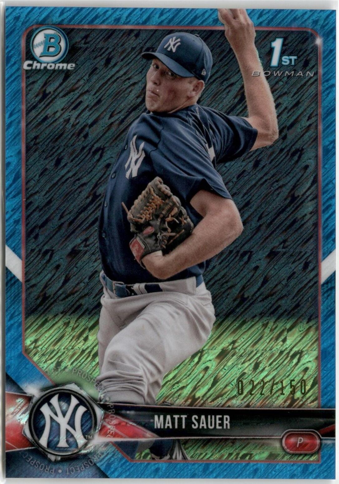 Matt Sauer [Blue Shimmer Refractor] #BCP-102
