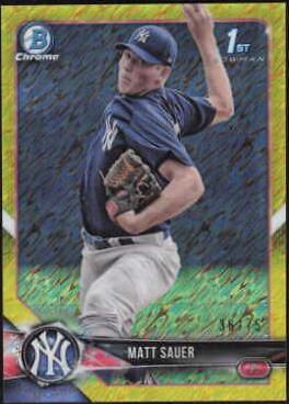 Matt Sauer [Canary Yellow Shimmer Refractor] #BCP-102