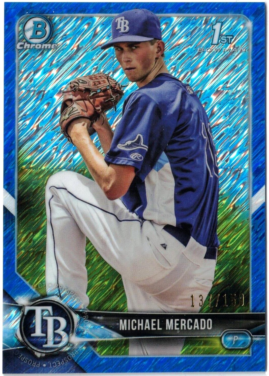 Michael Mercado [Blue Shimmer Refractor] #BCP-16