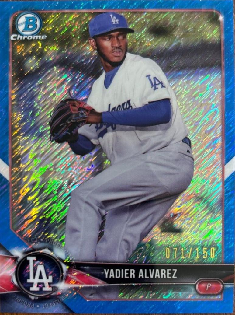 Yadier Alvarez [Blue Shimmer Refractor] #BCP-22