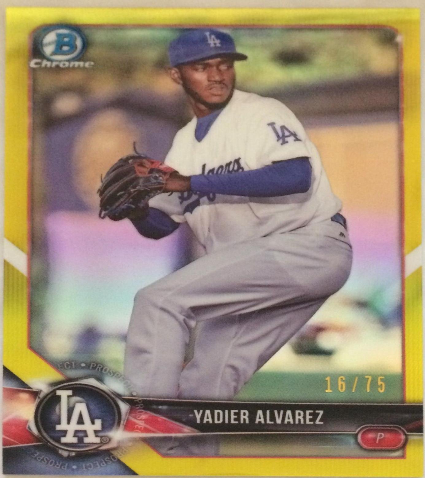 Yadier Alvarez [Canary Yellow Refractor] #BCP-22