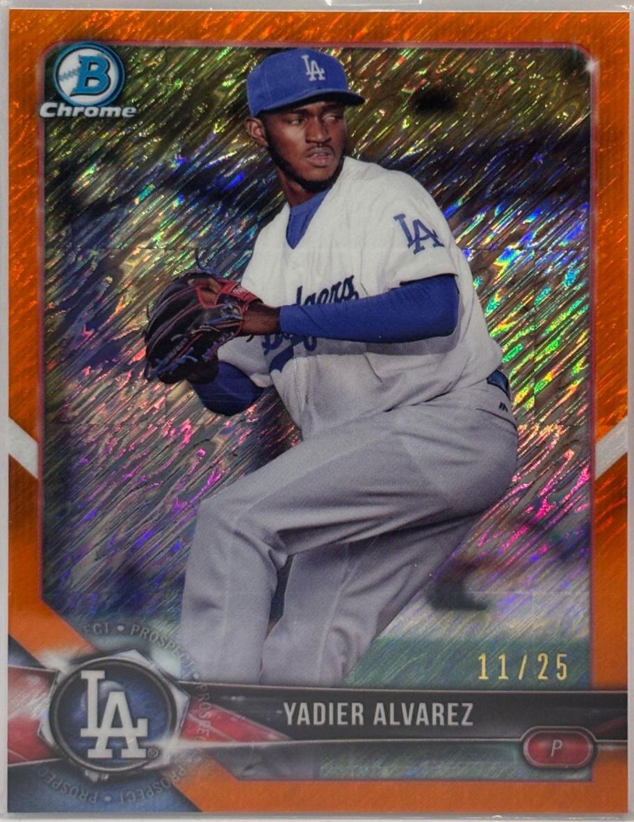 Yadier Alvarez [Orange Shimmer Refractor] #BCP-22