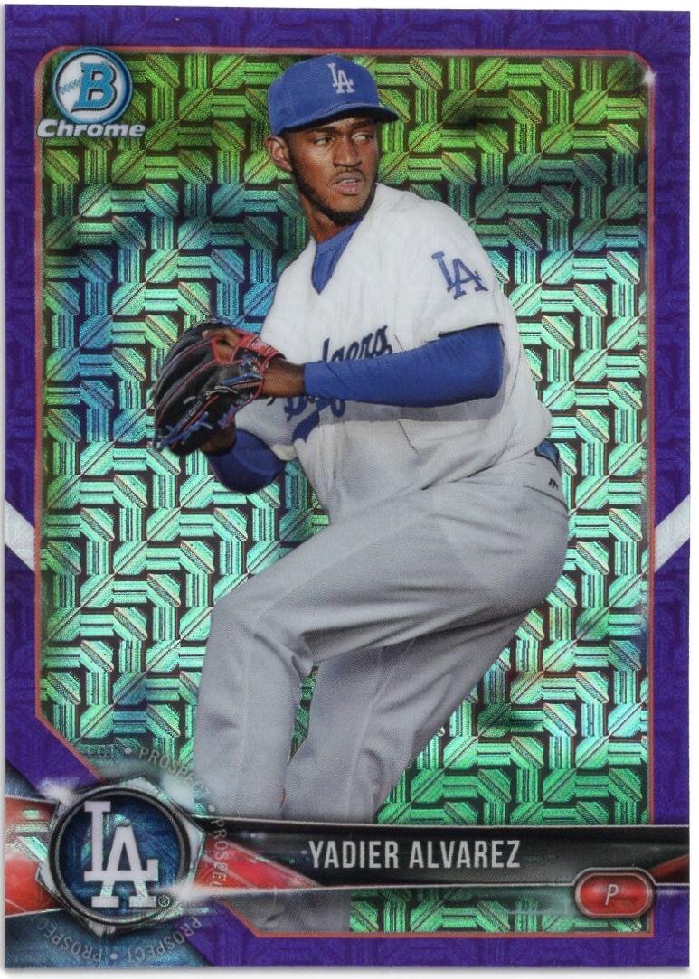 Yadier Alvarez [Purple Refractor] #BCP-22