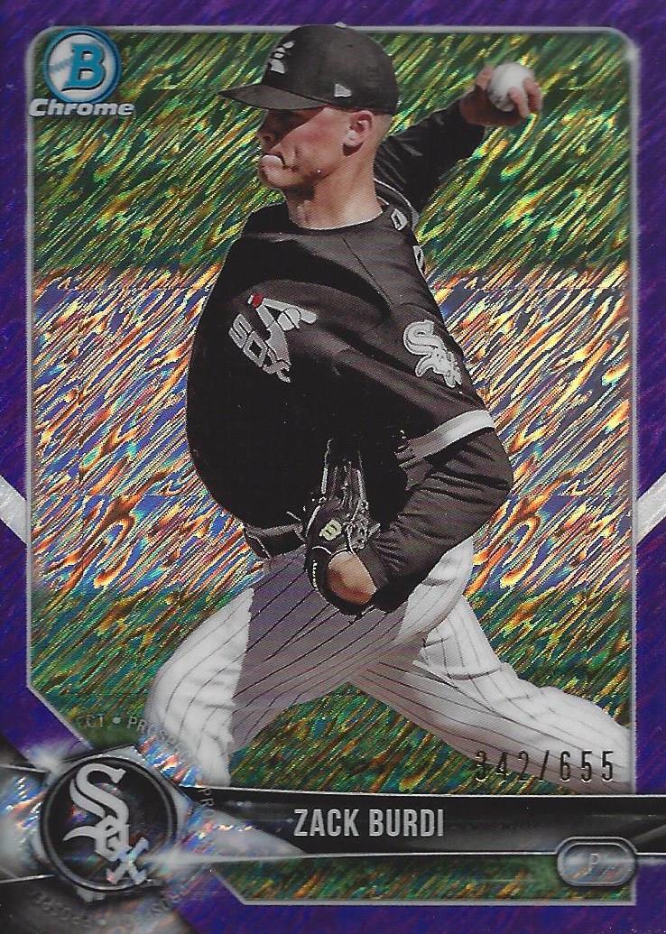 Zack Burdi [Purple Shimmer Refractor] #BCP-224