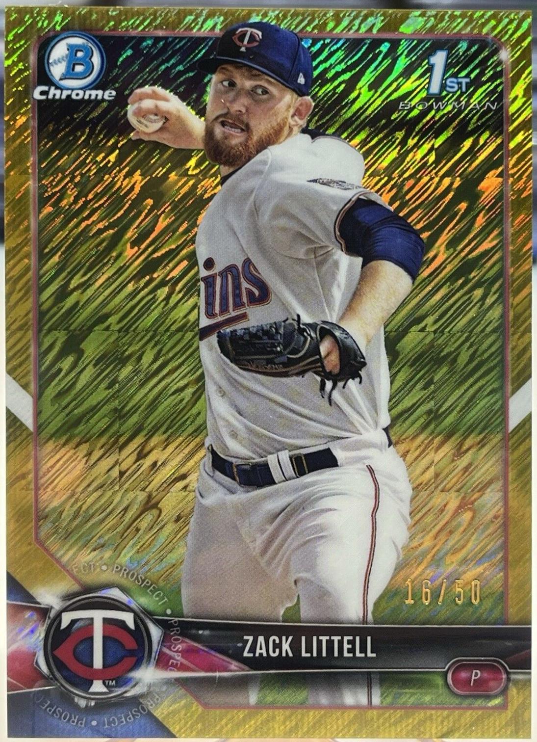 Zack Littell [Gold Shimmer Refractor] #BCP-101