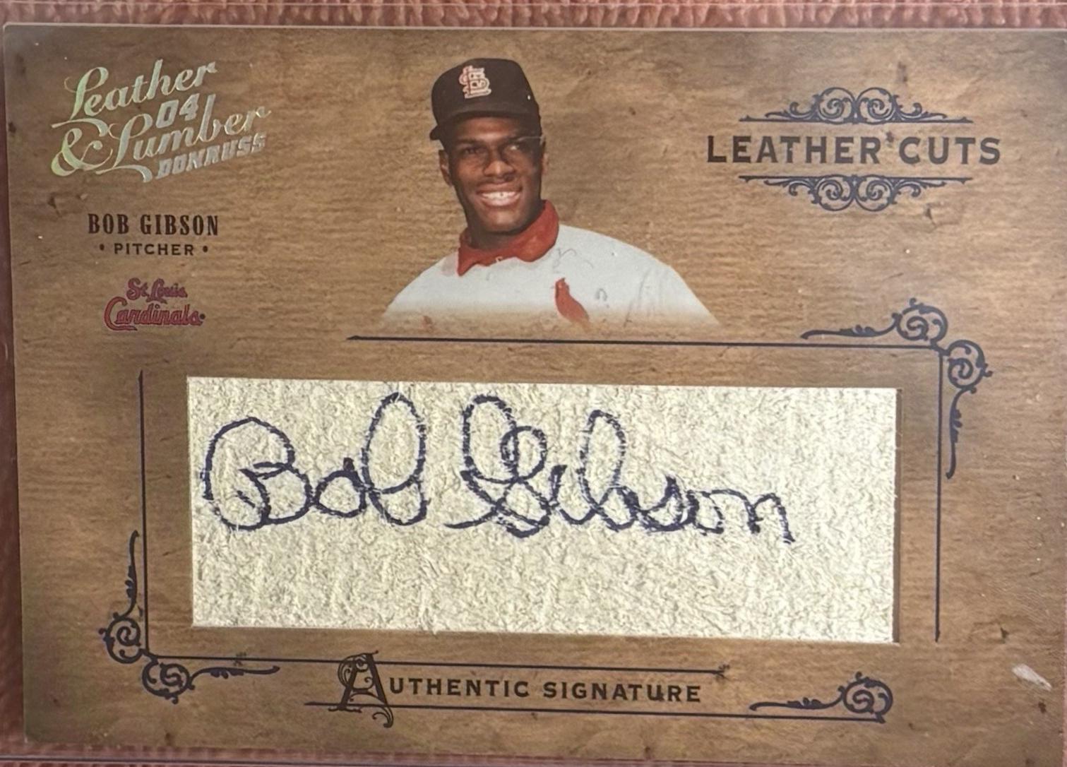 Bob Gibson [Ball Autograph] #LC-7