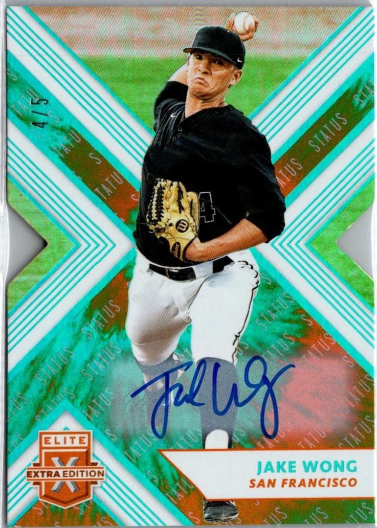 Jake Wong [Autograph Status Die Cut Tie Dye] #79