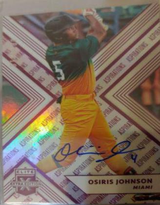 Osiris Johnson [Autograph Aspirations Purple] #52