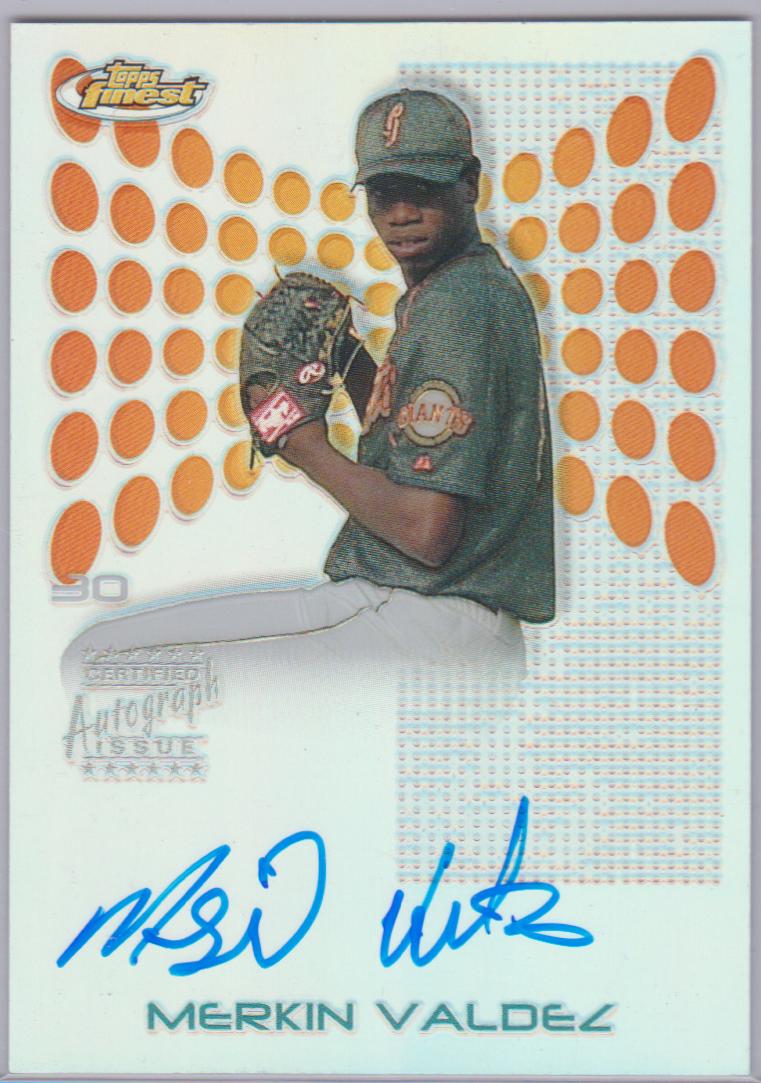 Merkin Valdez [Autograph Gold Refractor] #119