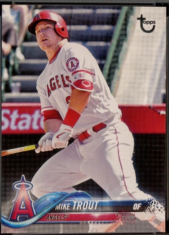 Mike Trout [White Jersey Vintage Stock] #300
