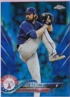 Cole Hamels [Blue Refractor] #134