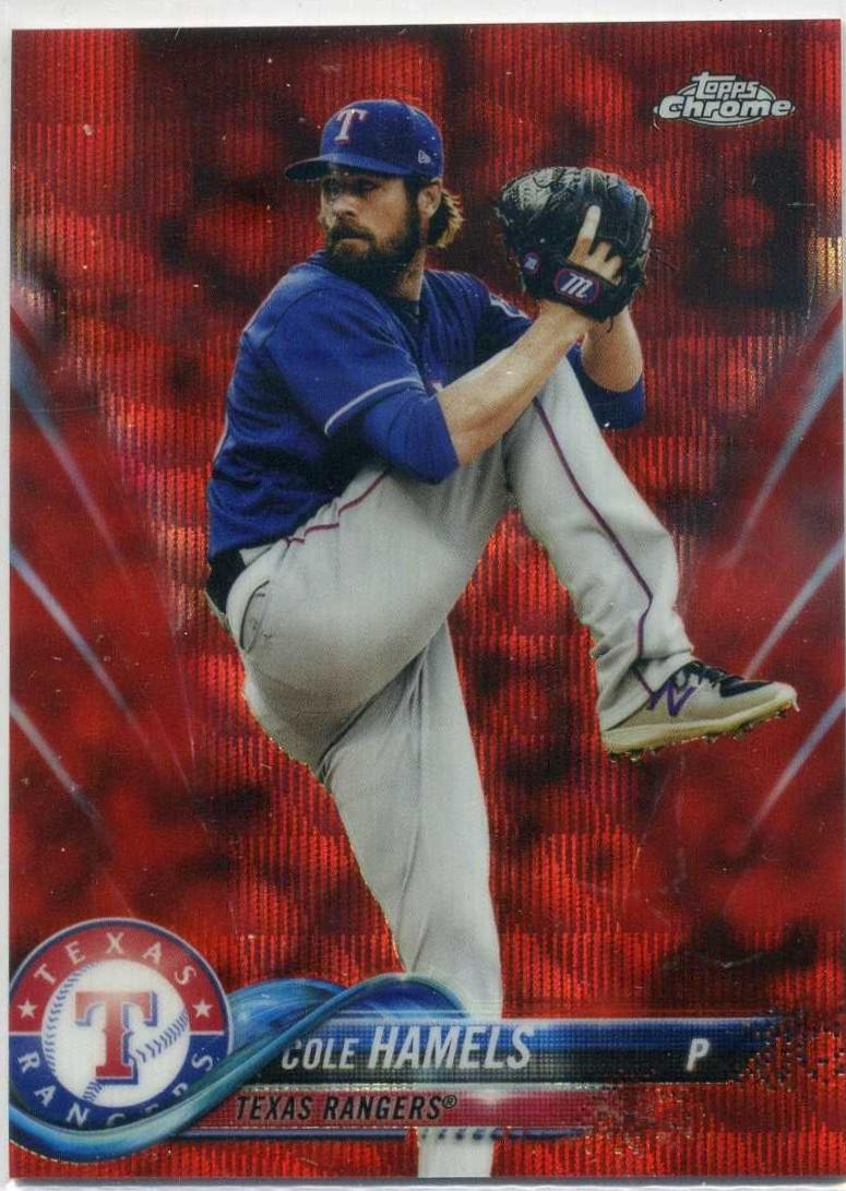 Cole Hamels [Red Wave Refractor] #134