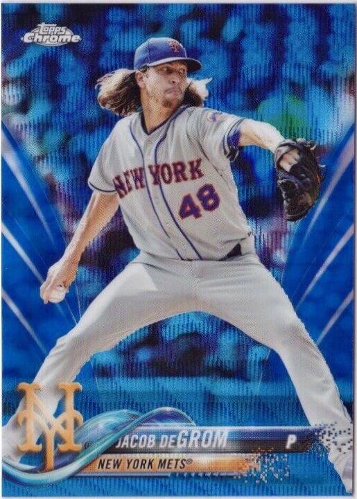 Jacob deGrom [Blue Wave Refractor] #143
