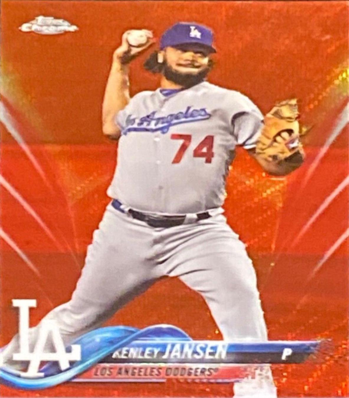 Kenley Jansen [Red Wave Refractor] #91