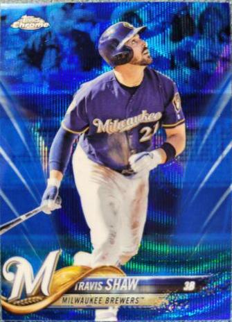 Travis Shaw [Blue Wave Refractor] #105
