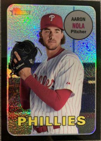 Aaron Nola [Chrome Black Refractor] #THC-188