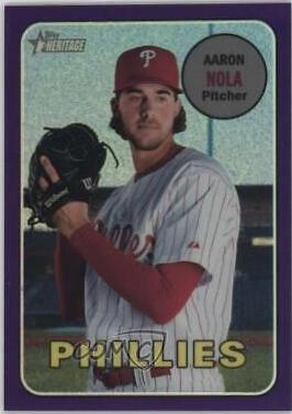 Aaron Nola [Chrome Purple Refractor] #THC-188