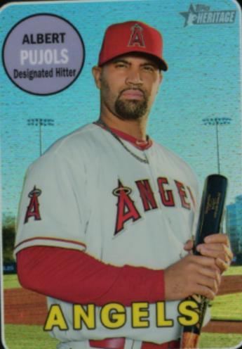 Albert Pujols [Chrome Black Refractor] #THC-59