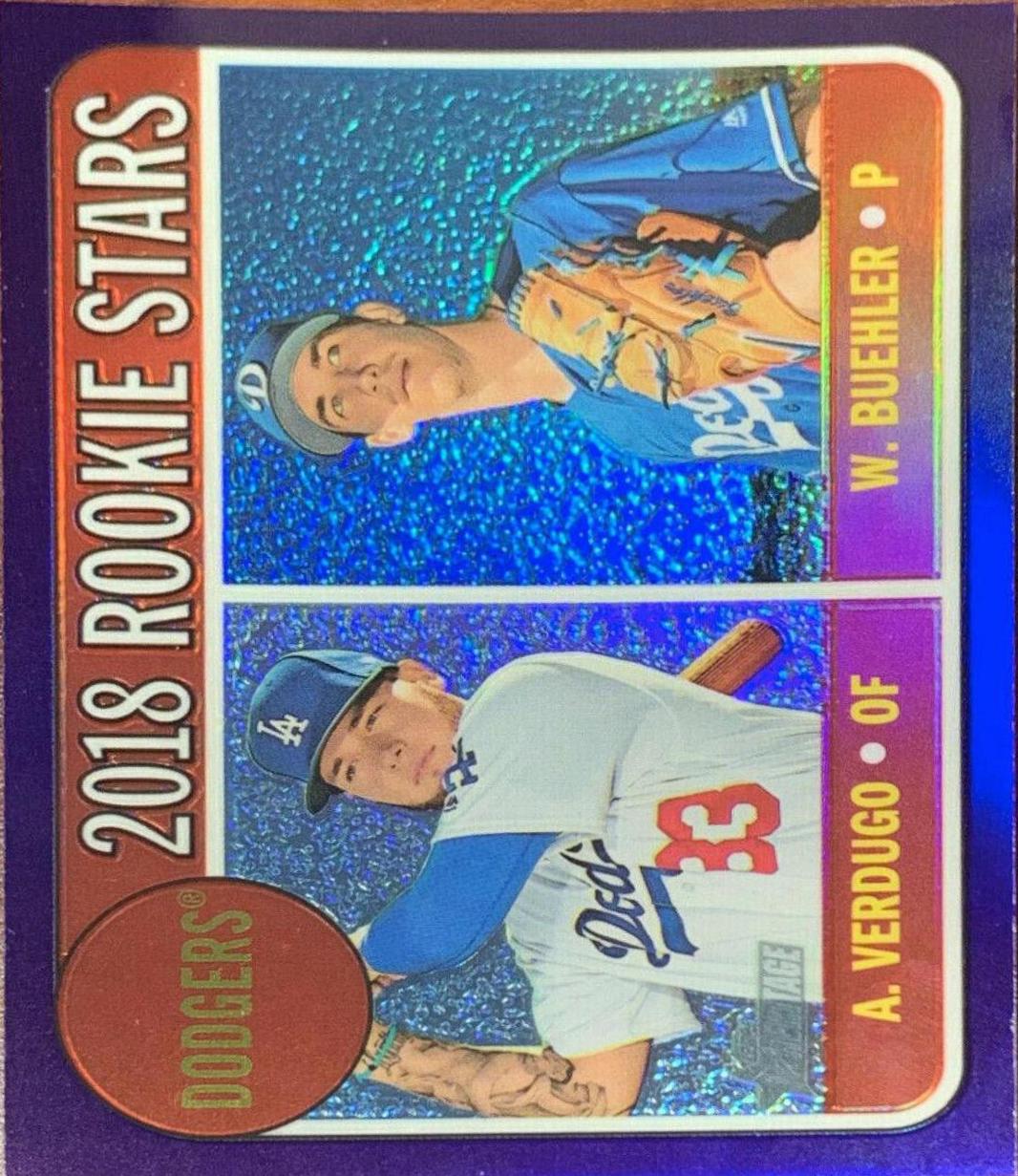 Alex Verdugo / Walker Buehler [Chrome Purple Refractor] #THC-266