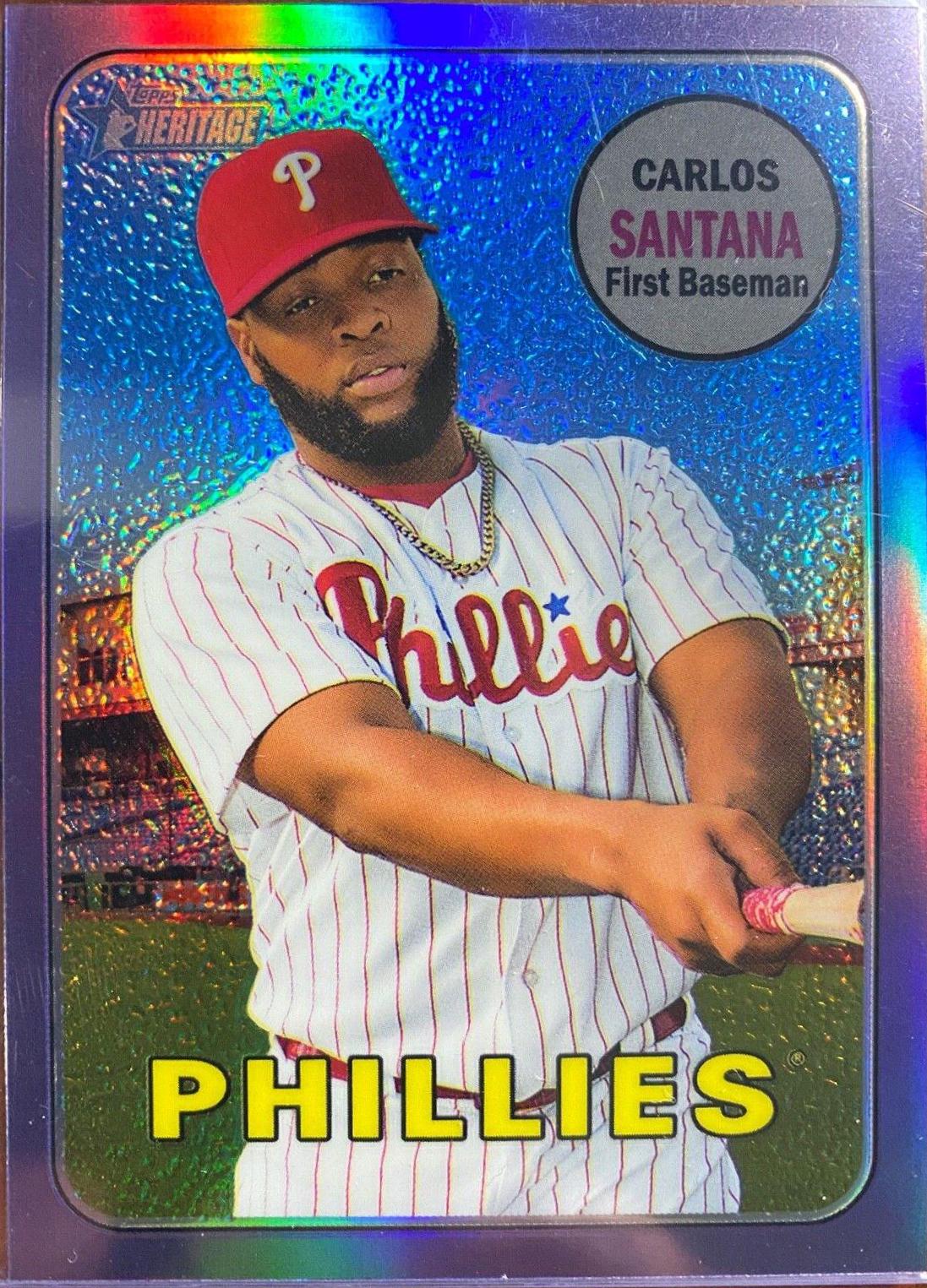 Carlos Santana [Chrome Purple Refractor] #THC-711
