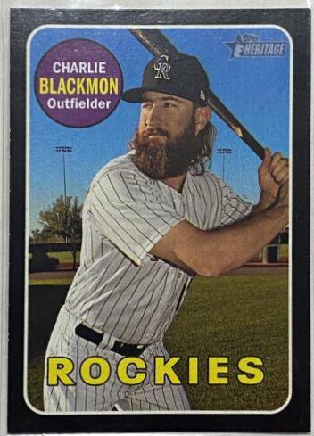 Charlie Blackmon [Chrome Black Refractor] #THC-24