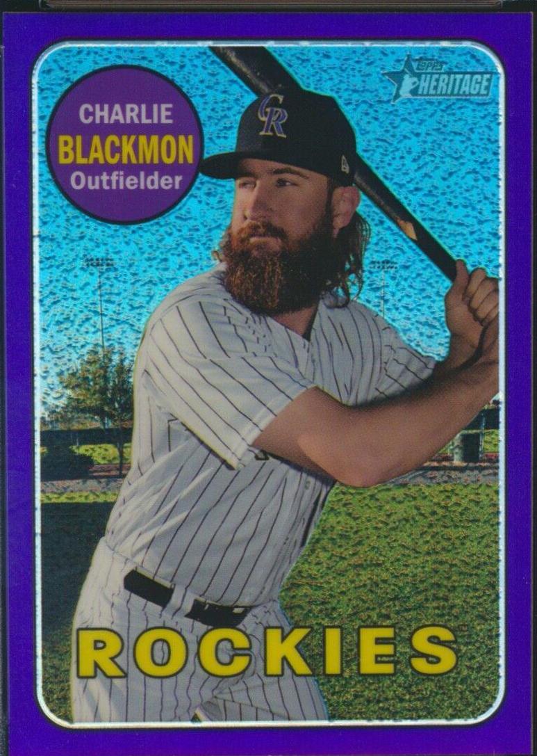 Charlie Blackmon [Chrome Purple Refractor] #THC-24