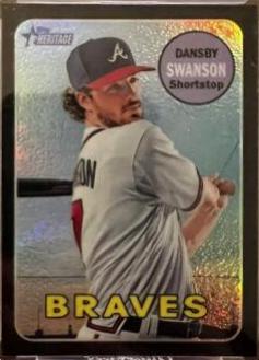 Dansby Swanson [Chrome Black Refractor] #THC-53