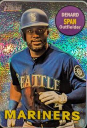 Denard Span [Chrome Black Refractor] #THC-618