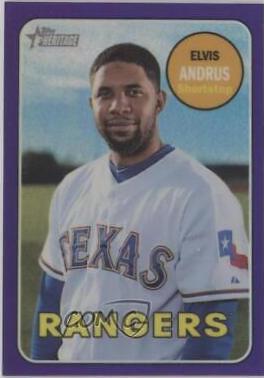 Elvis Andrus [Chrome Purple Refractor] #THC-153