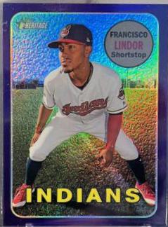 Francisco Lindor [Chrome Purple Refractor] #THC-145