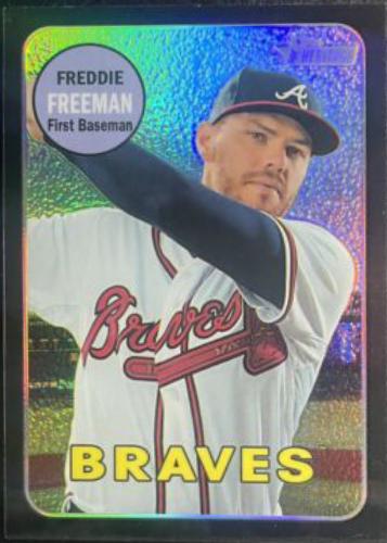 Freddie Freeman [Chrome Black Refractor] #THC-100