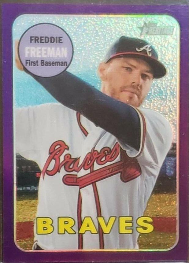 Freddie Freeman [Chrome Purple Refractor] #THC-100