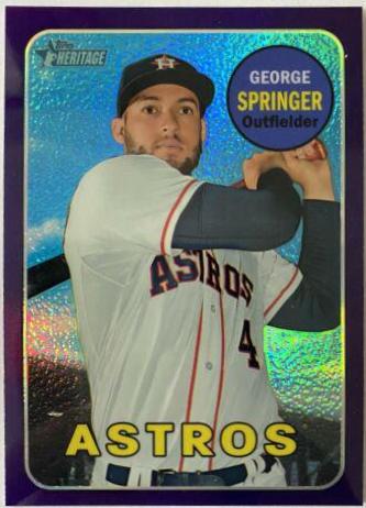 George Springer [Chrome Purple Refractor] #THC-360