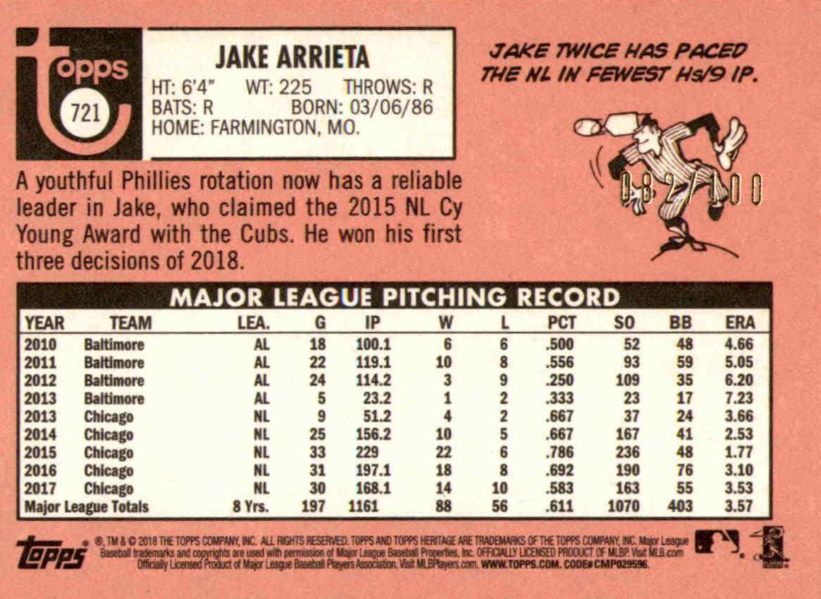 Jake Arrieta [Mini] #721