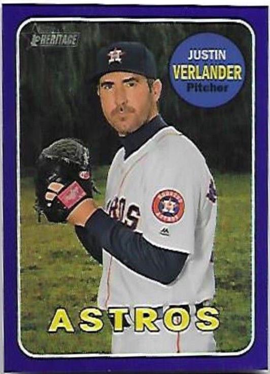 Justin Verlander [Chrome Purple Refractor] #THC-58