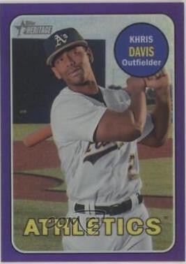 Khris Davis [Chrome Purple Refractor] #THC-260