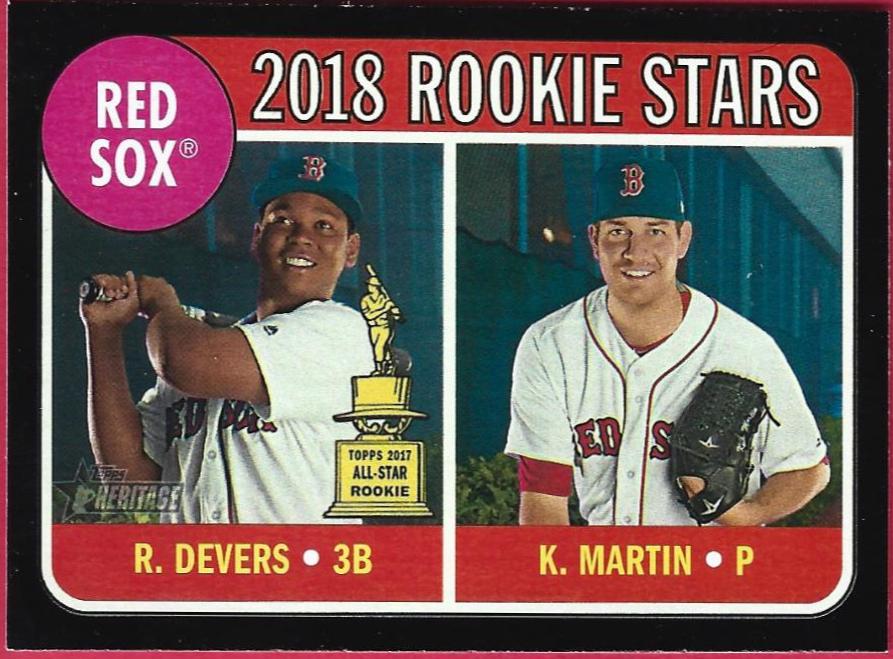 Kyle Martin / Rafael Devers [Black Border] #189
