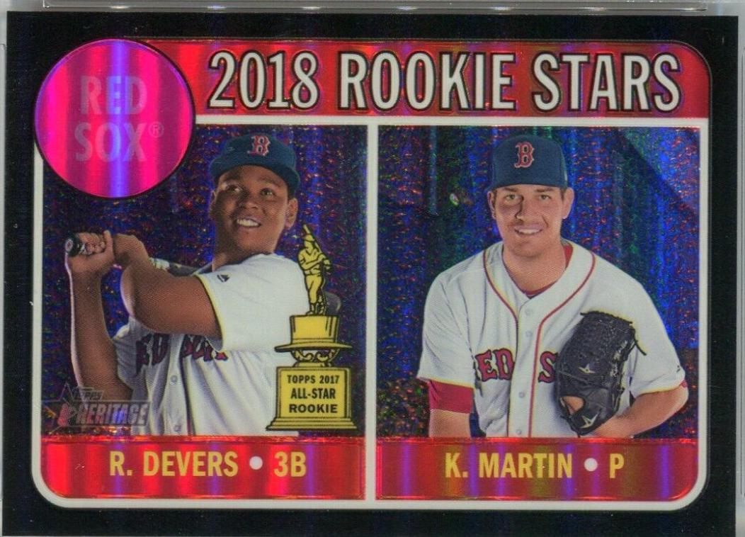 Kyle Martin / Rafael Devers [Chrome Black Refractor] #THC-189