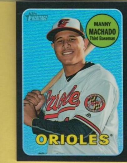 Manny Machado [Chrome Black Refractor] #THC-151