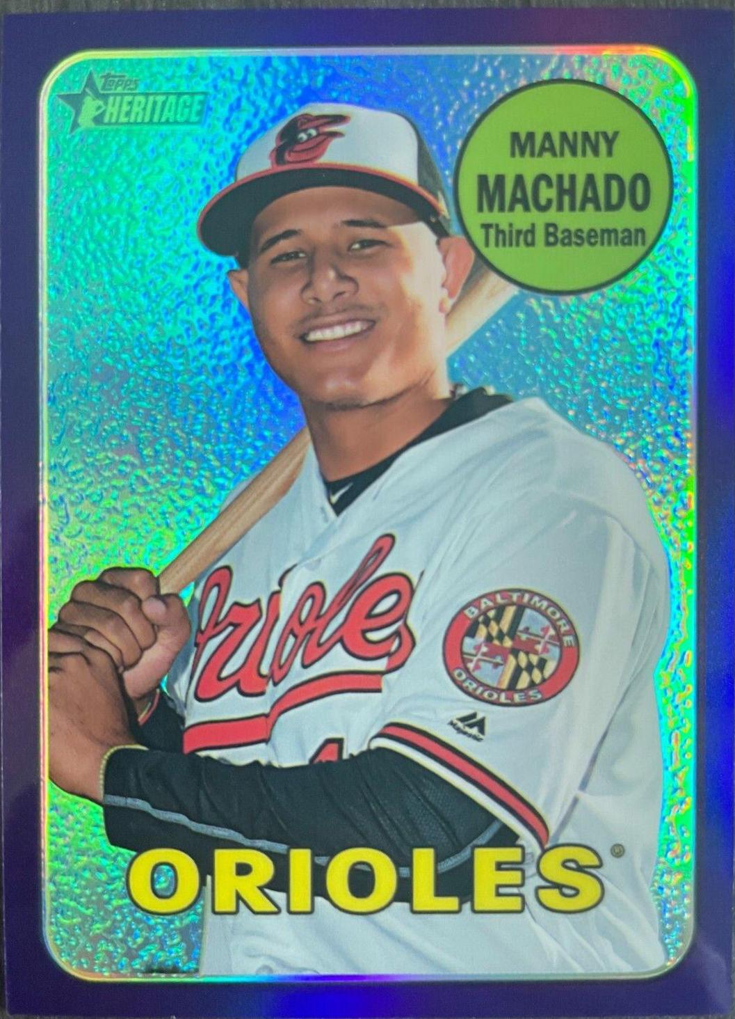 Manny Machado [Chrome Purple Refractor] #THC-151
