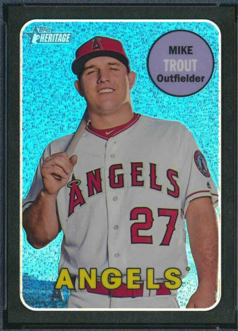 Mike Trout [Chrome Black Refractor] #THC-275