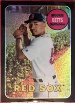 Mookie Betts [Chrome Black Refractor] #THC-330
