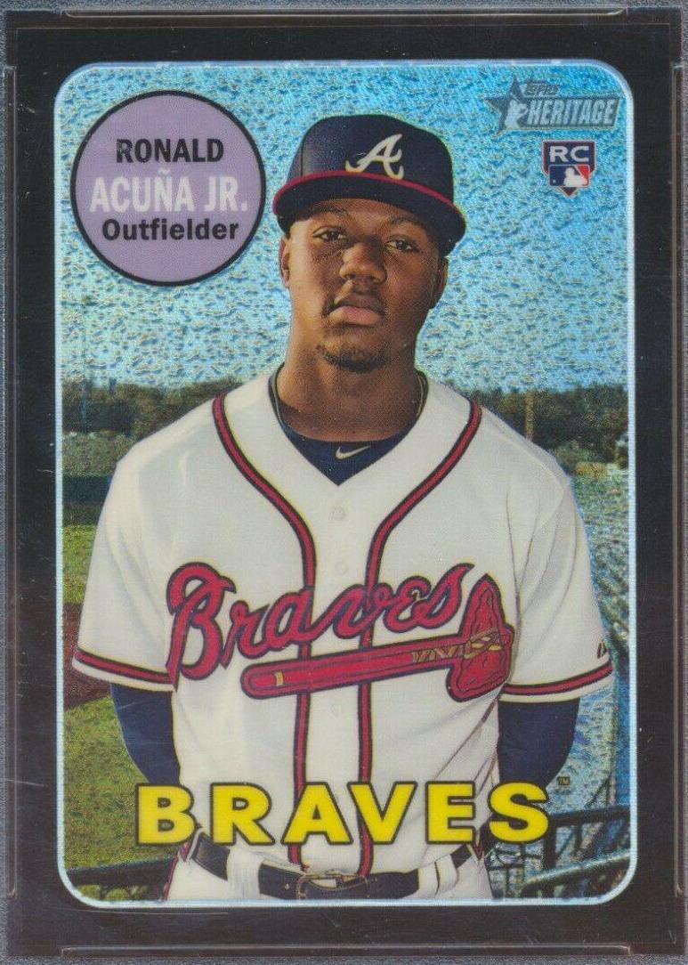 Ronald Acuna Jr. [Chrome Black Refractor] #THC-580
