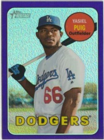 Yasiel Puig [Chrome Purple Refractor] #THC-327