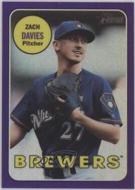 Zach Davies [Chrome Purple Refractor] #THC-18
